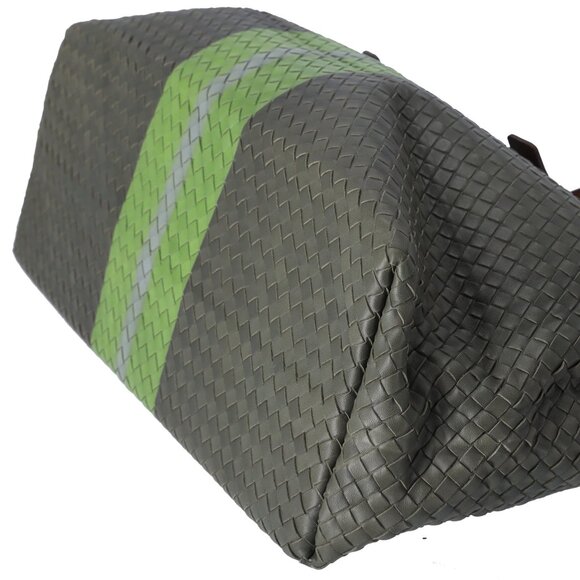 BOTTEGA VENETA Intrecciato Tote Bag 189632 Khaki Light Green Multi - Picture 5 of 8